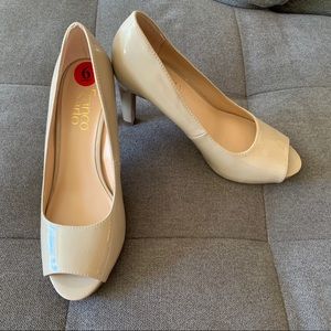 Franco Sarto open toe heels